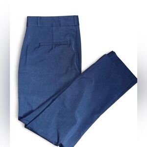 Banana Republic Ryan Women’s Navy Tailored Trousers in 4P mid-rise straight leg